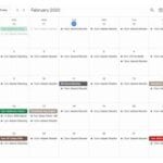 Calendar for February 2020