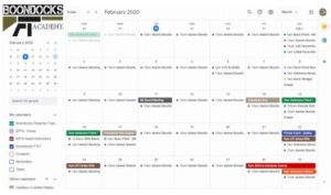 Calendar for February 2020