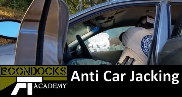 Anti Car Jacking Class banner with car