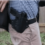 A gun belt holder