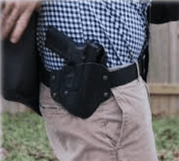 A gun belt holder